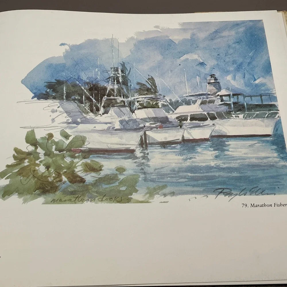 South by Southeast Ray Ellis Walter Cronkite 1983 Hardcover Art Book Dust Jacket
